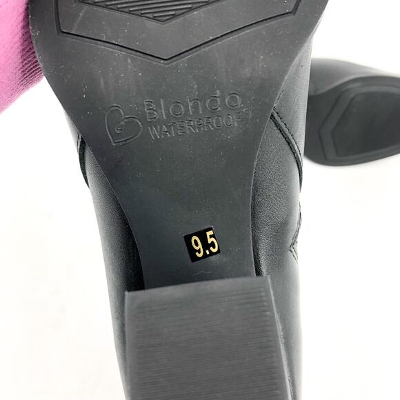 BLONDO Women's Reese Ankle Boot US 9.5 Black Leather Waterproof Bootie NWOB - Picture 11 of 13